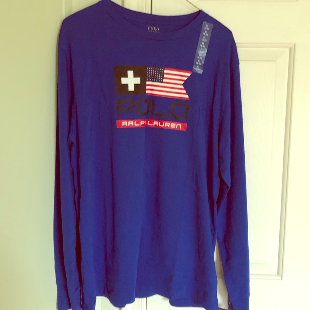 Polo Ralph Lauren long sleeve tee, size 18/20 XL